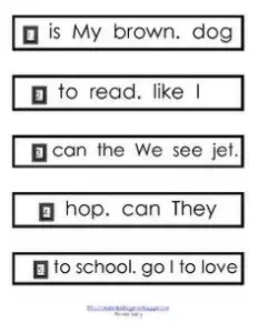 mixed up sentences activity for english learners esl activities