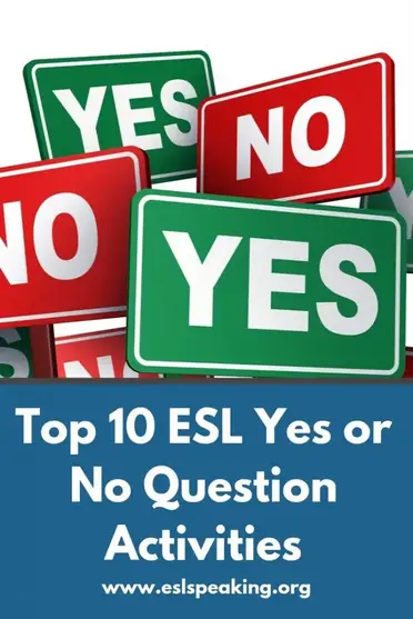Yes And No Questions Esl Games Activities Lesson Plans Worksheets