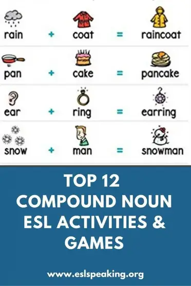 compound words esl exercises games activities compound nouns