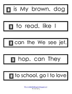 Mixed Up Sentences Activity For English Learners Esl Activities