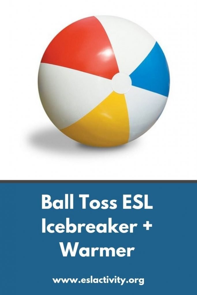 Ball Toss Game for Kids or Adults Beach Ball Icebreaker Activity