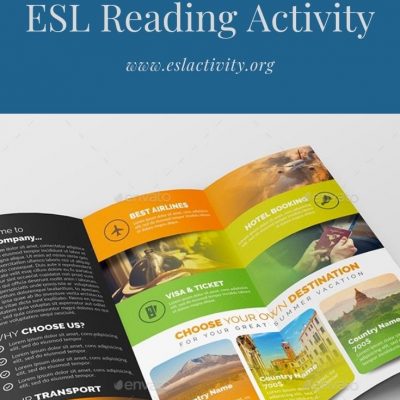 ESL Brochure Scanning Activity  | ESL Brochures