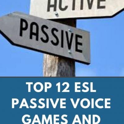 Passive Games and Activities for ESL | Resources for the Passive Voice