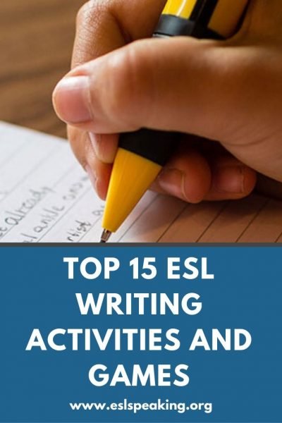 ESL Writing Exercises, Games, Activities &amp; Lesson Plans