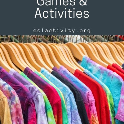 ESL Clothing Activities and Games | Fun ESL Clothes Games to Try Out