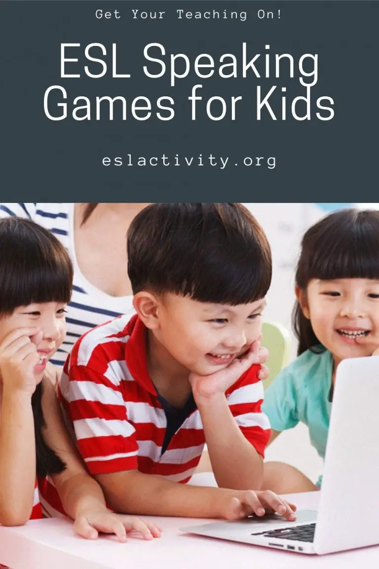 ESOL Speaking Activities For Kids English Speaking Games Children
