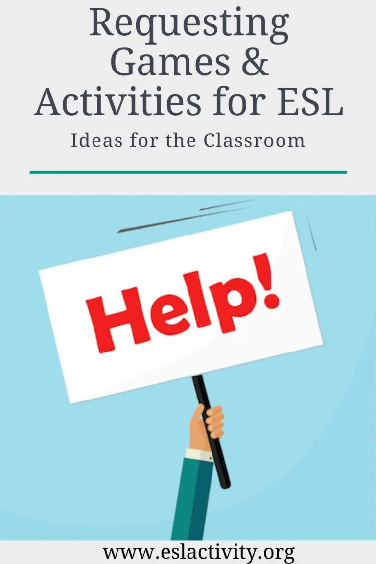 Asking for Help Activities for ESL ESOL Help Games