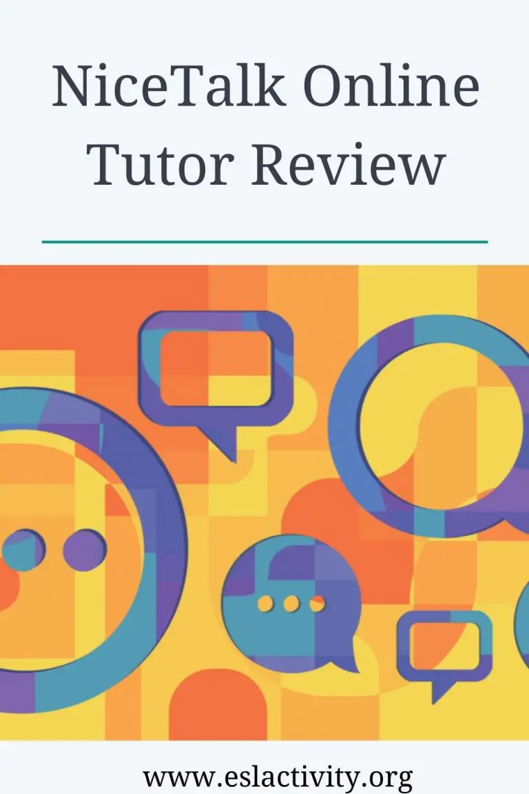 Using Nice Talk NiceTalk Review for Online Tutors and English (ESL) Teachers
