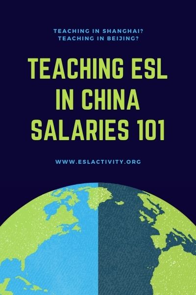 English teacher salary in china