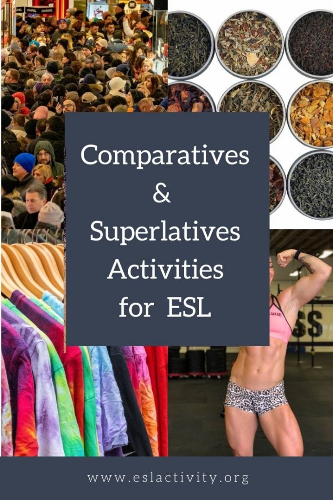 comparative and superlative game ESL