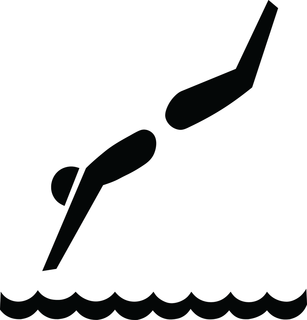 person diving clipart