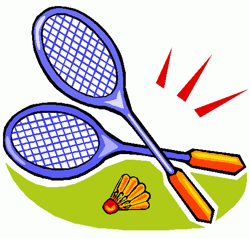 badminton racket and shuttlecock