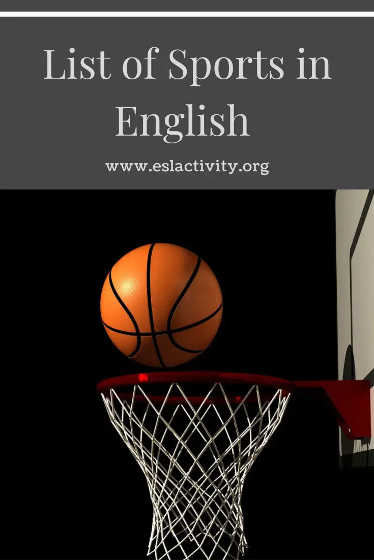 List of Sports Different Types of Sports Names in English (with Pictures)