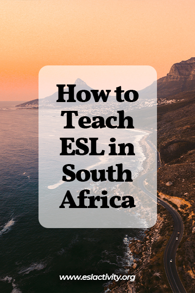 how to teach english in south africa