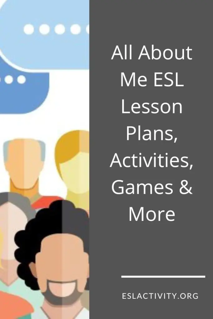 all about me ESL lesson