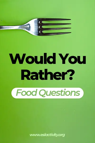would you rather food questions