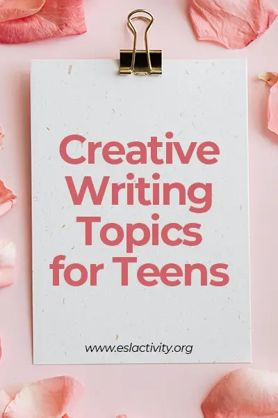 creative writing topics for teens
