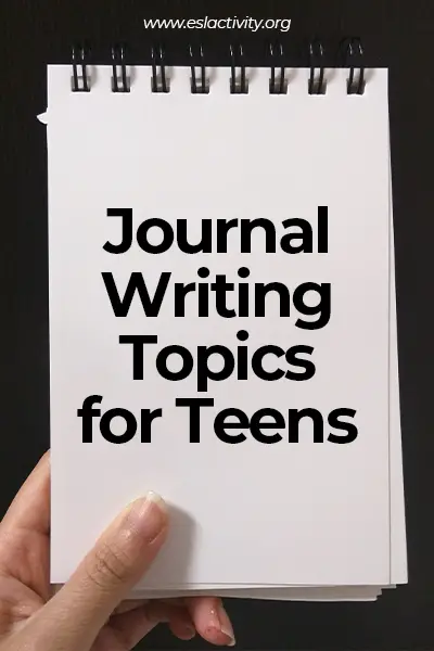 journal writing topics for teens
