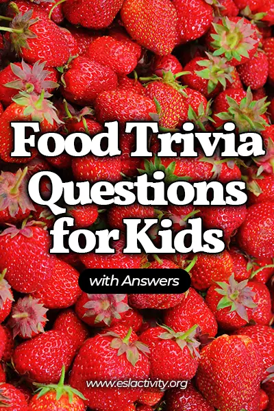 food trivia questions for kids with answers