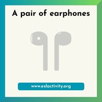pair of earphones image