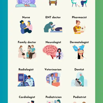 Kinds of Doctors in English (List with Pictures)