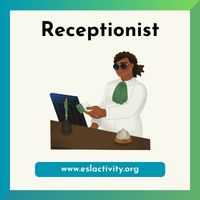 Receptionist clipart