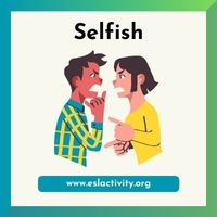 Selfish clipart