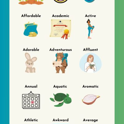 Adjectives for A List | Describing Words that Start With A