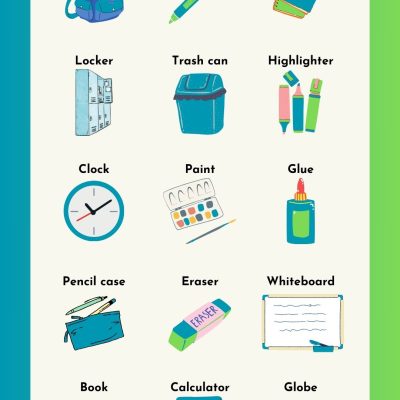 List of Classroom Objects in English with Pictures | English Vocabulary