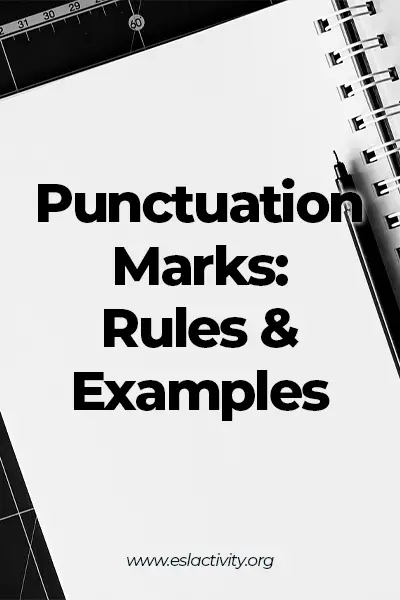 punctuation marks rules and examples