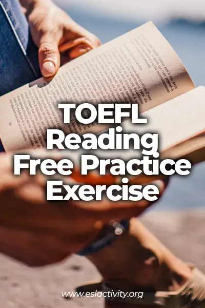 toefl reading exam free practice exercise