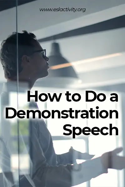 how to do a demonstration speech