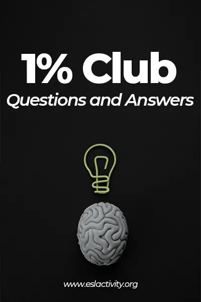 1 percent club questions and answers